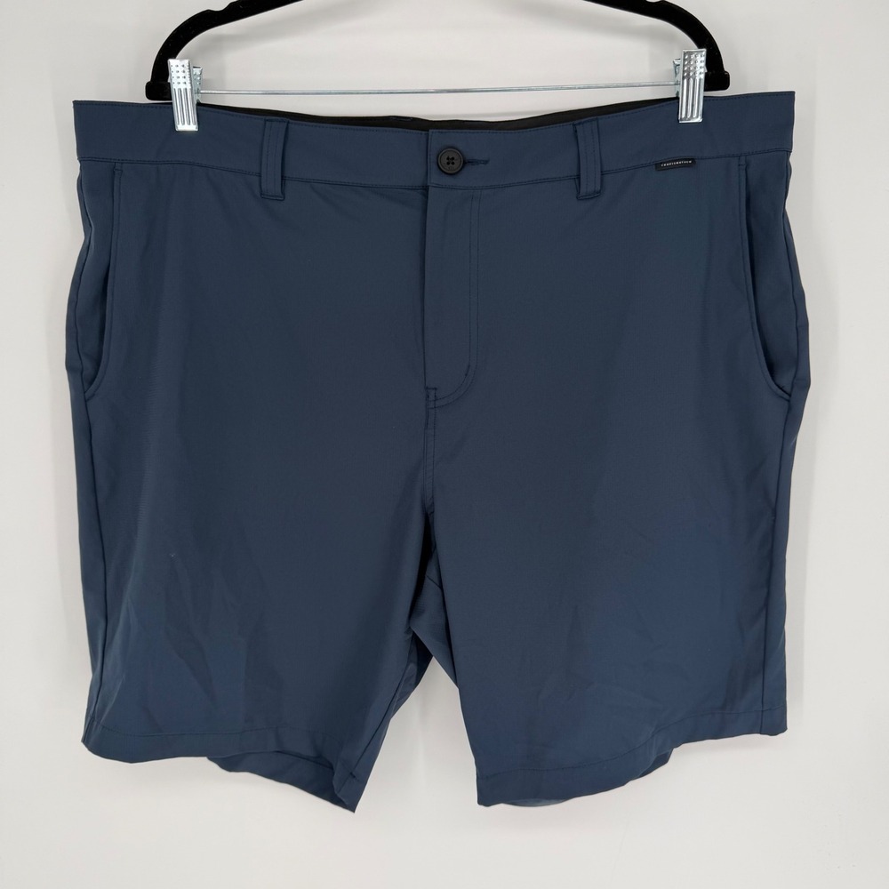 TRAVIS MATHEW WANDERLUST SHORTS BLUE 40 MEN'S GOLF LIGHTWEIGHT